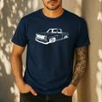 Vintage 73-87 Mini C10 Truck Slammed Graphic Dad Gag Father Men's Casual T-Shirt Navy
