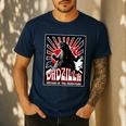 Vintage Dadzilla Father Of The Monsters Fathers Day Men's Casual T-Shirt Navy