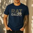 Vintage Distressed Rat Dad Men's Casual T-Shirt Navy Vintage Distressed Rat Dad Men's Casual T-Shirt Navy