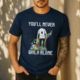 Vintage Father Son Family Autistic Kids Autism Awareness Dad Men's Casual T-Shirt Navy Vintage Father Son Family Autistic Kids Autism Awareness Dad Men's Casual T-Shirt Navy