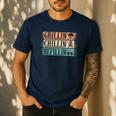 Vintage Grill Dad Grilling Chilling Refilling Men's Casual T-Shirt Navy