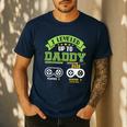 Vintage Leveling Up To Daddy 2026 Soon To Be Dad 2026 Men's Casual T-Shirt Navy