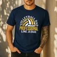 Volleyball Dad Professional Line Judge Volleyball Dad Men's Casual T-Shirt Navy