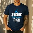 Volleyball Player Team Dad Father Proud Volleyball Dad Men's Casual T-Shirt Navy Volleyball Player Team Dad Father Proud Volleyball Dad Men's Casual T-Shirt Navy
