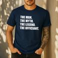 Wedding Officiant Art For Men Dad Ordained Minister Men's Casual T-Shirt Navy Wedding Officiant Art For Men Dad Ordained Minister Men's Casual T-Shirt Navy