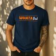 Whata Dad Men's Casual T-Shirt Navy Whata Dad Men's Casual T-Shirt Navy