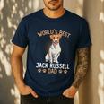 World´s Best Jack Russell Terrier Dad Dog Owner Men Men's Casual T-Shirt Navy
