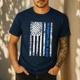 Wrestling Dad Men's Casual T-Shirt Navy