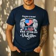 WWII Veterans Daughter Dad Remembrance Veteran Day Men's Casual T-Shirt Navy