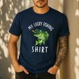 Youth Boy My Lucky Fishing-Shirt Bass Fish Dad Men's Casual T-Shirt Navy Youth Boy My Lucky Fishing-Shirt Bass Fish Dad Men's Casual T-Shirt Navy