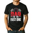 1 Year Old Racing Car Fast One Birthday 1st Family Dad Men's Casual T-Shirt Black