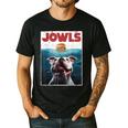 American Bulldog Jowls Burger Bully Dog Mom Dog Dad Men's Casual T-Shirt Black