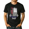 American Flag Go Kart Racing Race Dad Flag Men's Casual T-Shirt Black