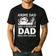 Anime Dad Like A Regular Dad Only Cooler Fathers Day Otaku Men's Casual T-Shirt Black