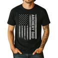 Archery Dad America US Flag Patriot Vintage Archer Men's Casual T-Shirt Black