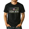 Army Dad With American Flag Camo For Veteran Day Women Kids Men Men's Casual T-Shirt Black