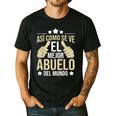 Así Como Se Ve El Mejor Abuelo Del Mundo Grandfather Dad Men's Casual T-Shirt Black