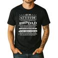 I Get My Attitude From My Freaking Awesome Dad Father's Day Men's Casual T-Shirt Black