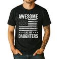 Awesome Like My Daughters Men Fathers Day Dad Men's Casual T-Shirt Black