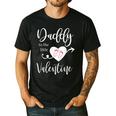 Baby Reveal Valentine Pregnancy Announce Daddy Shirt Men's Casual T-Shirt Black