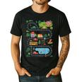 On Back Tired Dads Club Car Race Track On Dad Daddy Men's Casual T-Shirt Black On Back Tired Dads Club Car Race Track On Dad Daddy Men's Casual T-Shirt Black