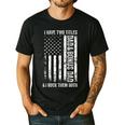ON BACK I Have Two Titles Dad Bonus Dad Fathers Day Step Dad Men's Casual T-Shirt Black ON BACK I Have Two Titles Dad Bonus Dad Fathers Day Step Dad Men's Casual T-Shirt Black