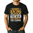 Barrel Racing Dad Horse Barrel Racer Men's Casual T-Shirt Black