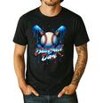 Baseball Drip Dad Father Day Birthday Group Matching Family Men's Casual T-Shirt Black