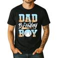 Baseball Ice Cream Drip Dad Of The Birthday Boy Baseball Men's Casual T-Shirt Black