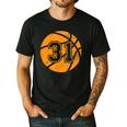 Basketball Player 31 Basketball Mom Dad Jersey Number 31 Men's Casual T-Shirt Black