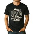 Bearded Dad Daddy Papa Father’s Day Resting Beard Face Men's Casual T-Shirt Black