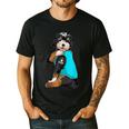 Bernedoodle I Love Dad Tattoo Apparel Dog Dad Dads Men's Casual T-Shirt Black