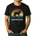Berner Dad For Men Bernese Mountain Dog Vintage Dad Men's Casual T-Shirt Black