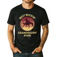 Best Buckin' Granddaddy Western Rodeo Cowboy Bucking Horse Men's Casual T-Shirt Black