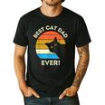 Best Cat Dad Ever Men Men's Casual T-Shirt Black
