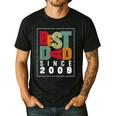 Best Dad Since 2009 Fathers Day Retro Vintage Men's Casual T-Shirt Black