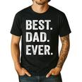 Best Dad Ever T Shirt Men Husband Men's Casual T-Shirt Black