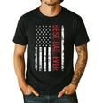 Best Dad Ever US American Flag Gift For Father's Day Short Sleeve Men's Casual T-Shirt Black