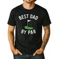 Best Dad By Par Golf Shirt Father's Day Daddy Men's Casual T-Shirt Black