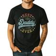 Best Daddy Ever Father's Day Daddy Vintage Emblem Men's Casual T-Shirt Black