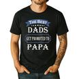 The Best Dads Get Promoted To Papa Father's Day New Grandpa Men's Casual T-Shirt Black The Best Dads Get Promoted To Papa Father's Day New Grandpa Men's Casual T-Shirt Black
