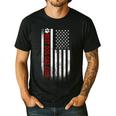 Best Dog Dad Ever American Flag For Best Father Men's Casual T-Shirt Black