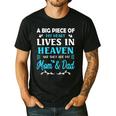 A Big Piece Of My Heart Lives In Heaven My Mom And Dad Men's Casual T-Shirt Black
