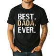 Birthday Fathers Day Christmas For Dada Dada From Granddaughter Grandson Best Dada Men's Casual T-Shirt Black