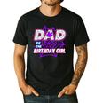 Birthday Girl Dad Of The Birthday Girl Spider Birthday Party Men's Casual T-Shirt Black