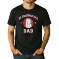 Bloodhound Dad Dog Father Men's Casual T-Shirt Black