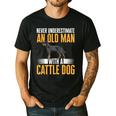 Blue Heeler Dad Australian Cattle Dog Men Men's Casual T-Shirt Black Blue Heeler Dad Australian Cattle Dog Men Men's Casual T-Shirt Black