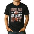 Bonus Dad Of The Birthday Boy Football Game Day Men's Casual T-Shirt Black