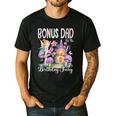Bonus Dad Of The Birthday Fairy 1St Birthday Girl Party Men's Casual T-Shirt Black