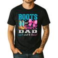 Boots Or Bows Dad Loves You Gender Reveal Party Men's Casual T-Shirt Black